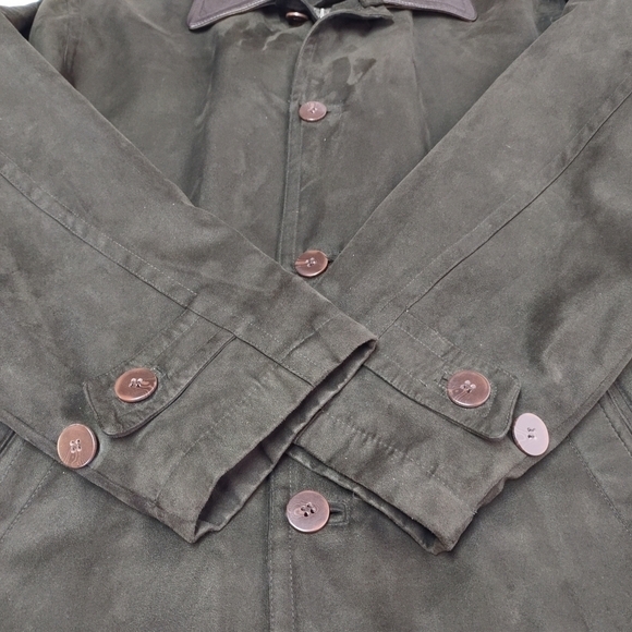 Turnbury Microsuede Anorak Men's Removable Liner Leather Collar Jacket Coat Sz M - Picture 9 of 13